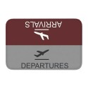 Rohožka Arrivals/Departures, bordó