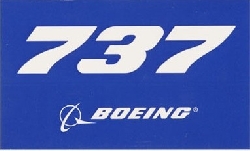 Nálepka Boeing 737