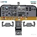 Cessna 172M cockpit poster
