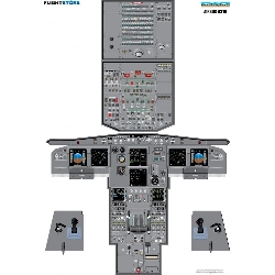 airbus a319 cockpit poster