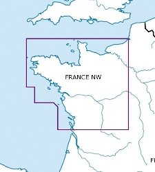 Francúzsko severozápad VFR Letecká mapa - ICAO 500k 2019-0
