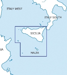 Malta & Sicília Letecká mapa VFR - ICAO 500k 2022-0