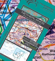 Holandsko VFR Letecká mapa - ICAO 500k 2022