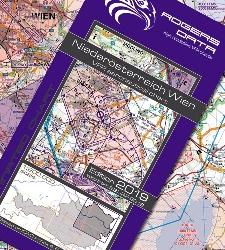 Letecká mapa Dolného Rakúska a Viedne - mapa ICAO 200k 2024