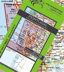 Portugalsko Letecká mapa VFR - ICAO 500k 2024