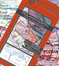 Poľsko Severná VFR Letecká mapa - ICAO 500k 2022