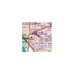 Poľsko Severná VFR Letecká mapa - ICAO 500k 2022-1