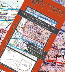 Poľsko Juhovýchod VFR Letecká mapa - ICAO 500k 2024
