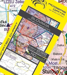 Slovakia Letecká mapa VFR - ICAO 500k 2022