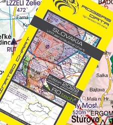 Slovensko Letecká mapa VFR - ICAO 500k 2024