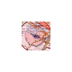 Španielsko Severovýchod letecká mapa VFR - ICAO 500k 2020-0