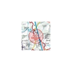 Španielsko Letecká mapa juhovýchod VFR - ICAO 500k 2020-1