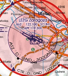 Španielsko juhozápad VFR Letecká mapa - ICAO 500k 2022-1