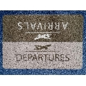 Rohožka ARRIVAL/DEPARTURES - šedá