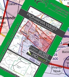 Rumunsko západ VFR ICAO mapa 2022